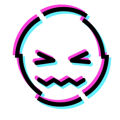 Стикер 2 Glitched Emoji