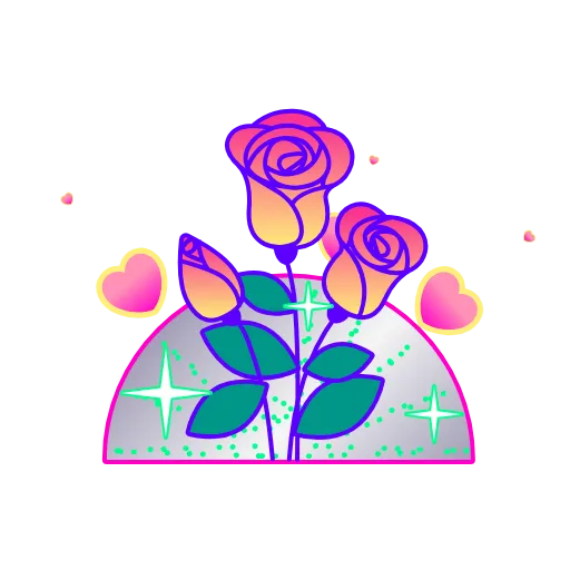 🌹 Эмодзи «Глиттер» для Telegram