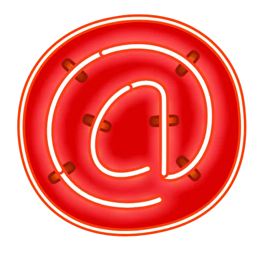 Стикер 41 Glow Font
