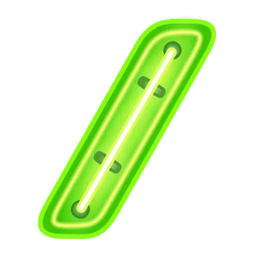 Стикер 47 Glow Font