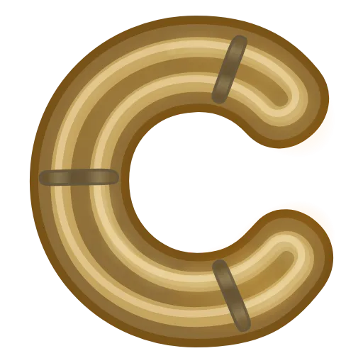 Стикер 4 Glow Font