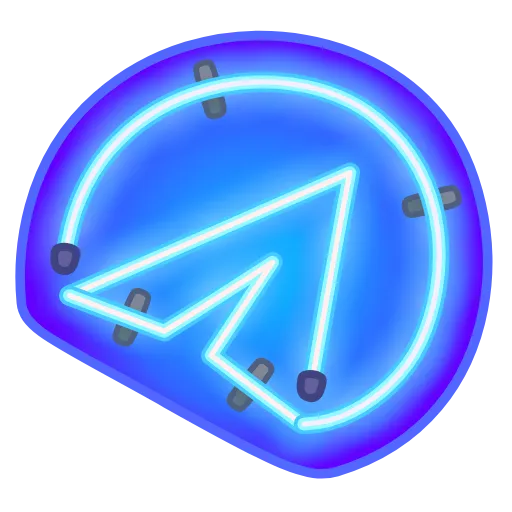 ✈ Эмодзи «Glow Font» для Telegram
