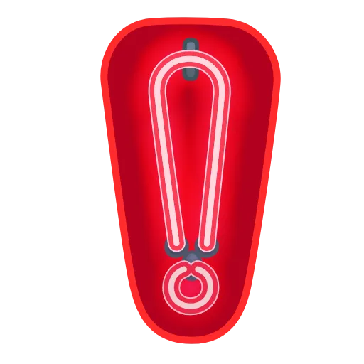 Стикер 38 Glow Font