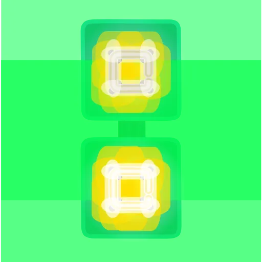 Стикер 51 Glowing Font