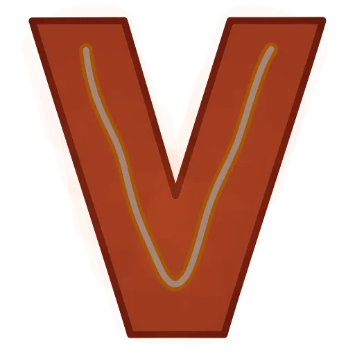 Стикер 22 Glowing Font