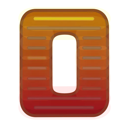 Стикер 27 Glowing Font