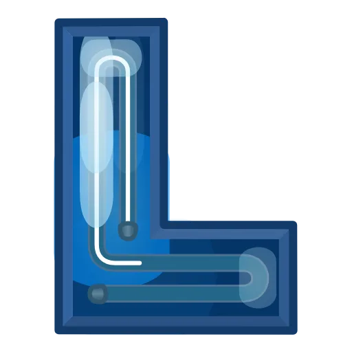 Стикер 12 Glowing Font