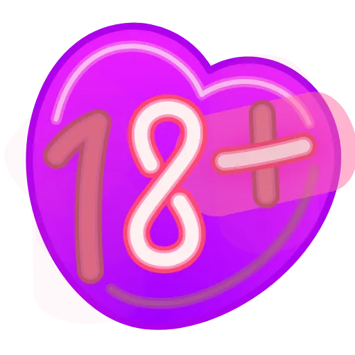 Стикер 61 Glowing Font