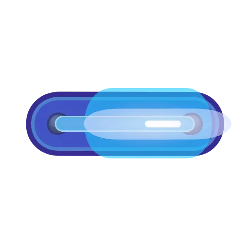 Стикер 44 Glowing Font