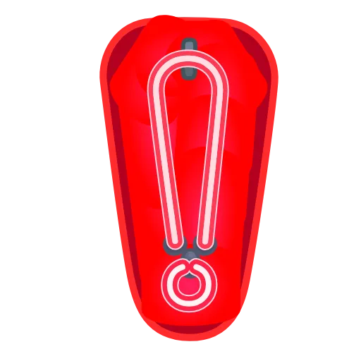 Стикер 37 Glowing Font