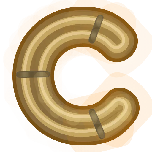 Стикер 3 Glowing Font