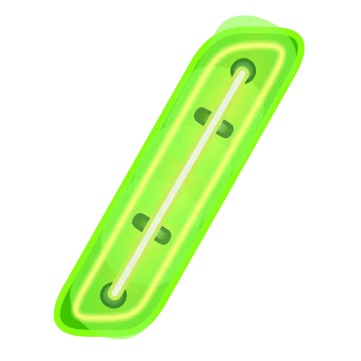 Стикер 46 Glowing Font