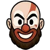 Стикер 3 😘 Набор эмоджи с эмоциями Кратоса из игры God of War