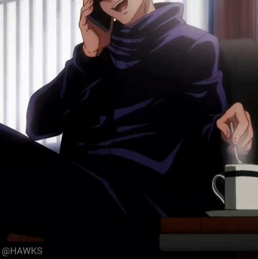 ☕ Стикер «Satoru Gojo Сатору Годзе» для Telegram