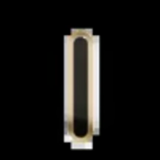 Стикер 9 Gold Border Black