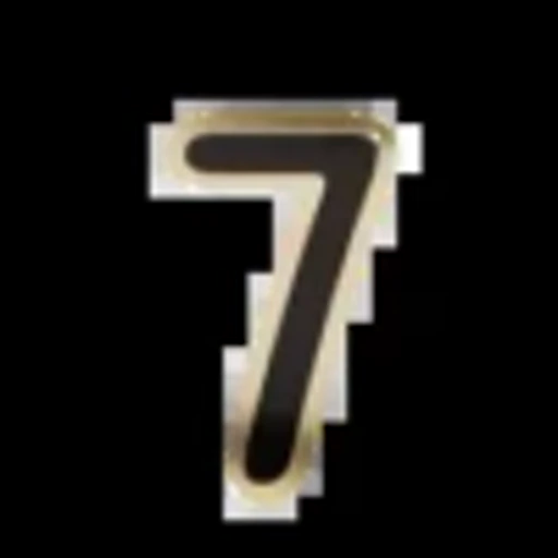 Стикер 59 Gold Border Black