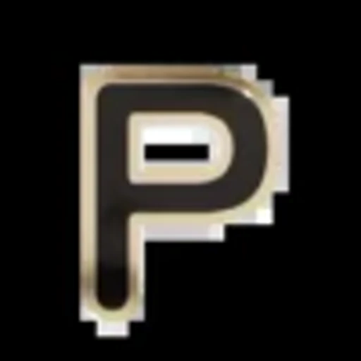 Стикер 16 Gold Border Black