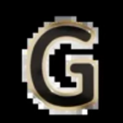 Стикер 7 Gold Border Black