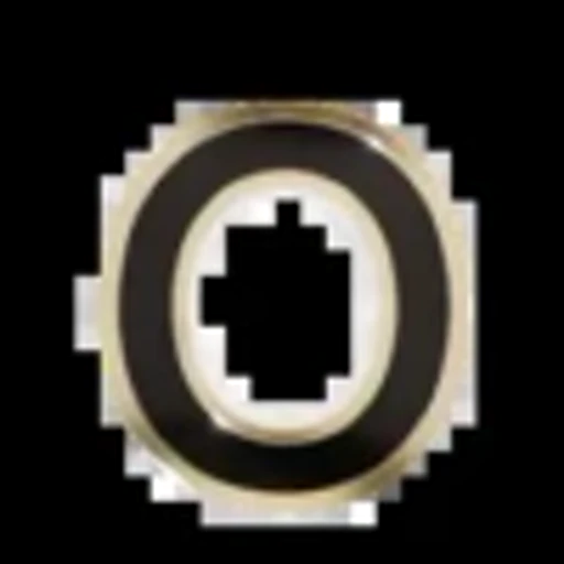 Стикер 15 Gold Border Black