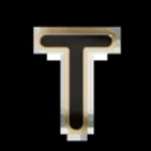 Стикер 20 Gold Border Black