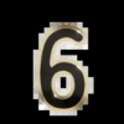 Стикер 58 Gold Border Black