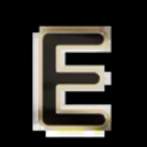 Стикер 5 Gold Border Black