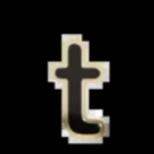 Стикер 46 Gold Border Black