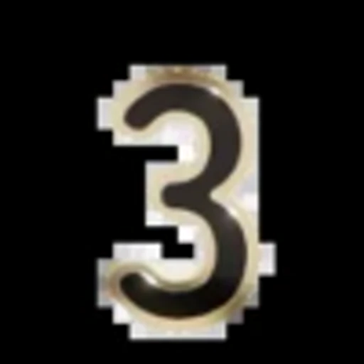 Стикер 55 Gold Border Black