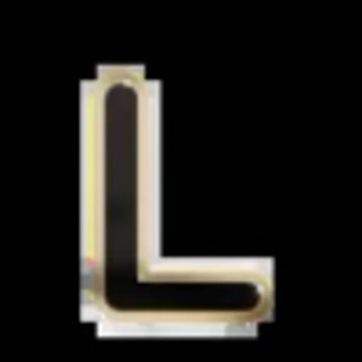 Стикер 12 Gold Border Black