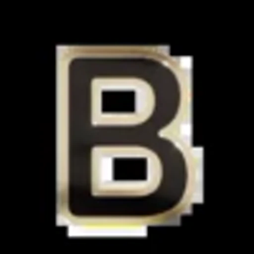 Стикер 2 Gold Border Black