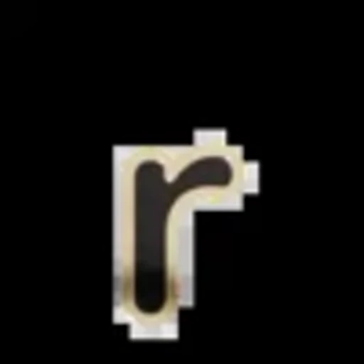 Стикер 44 Gold Border Black