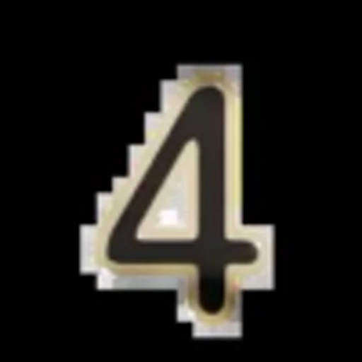 Стикер 56 Gold Border Black