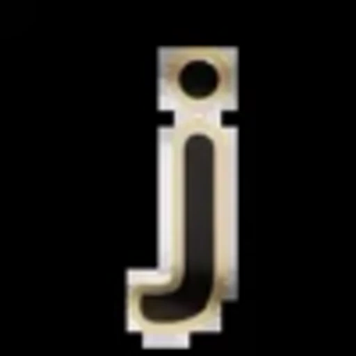 Стикер 36 Gold Border Black