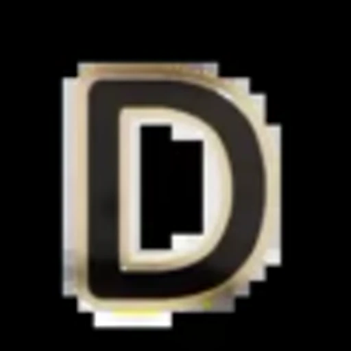 Стикер 4 Gold Border Black
