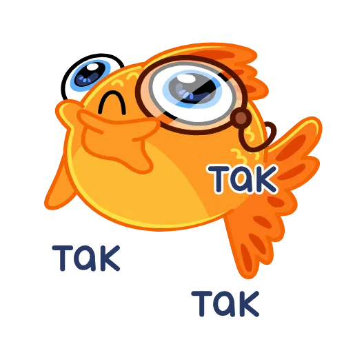 🧐 Эмодзи «Золотая рыбка» для Telegram