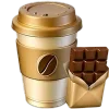 Стикер 25 Gold And Beige