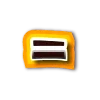 🟰 Эмодзи «Чёрно-желтые буквы» для Telegram