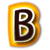 👍 Эмодзи «Чёрно-желтые буквы» для Telegram