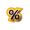 💯 Эмодзи «Чёрно-желтые буквы» для Telegram