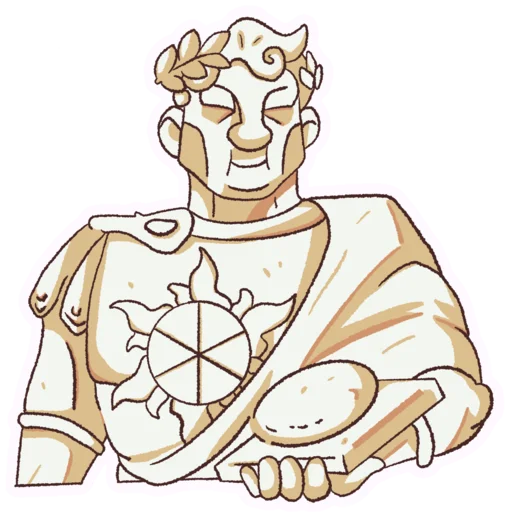 🗿 Стикер «Good Pizza, Great Pizza» для Telegram