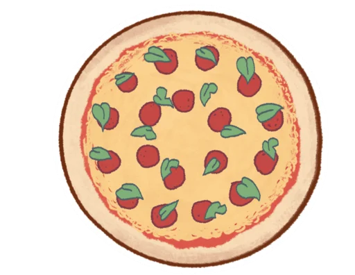 🍕 Стикер «Good Pizza, Great Pizza» для Telegram