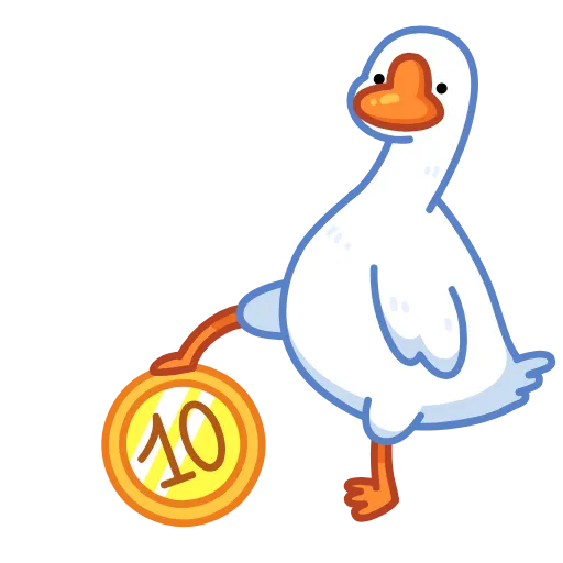 Стикер 26 Goose emoji -