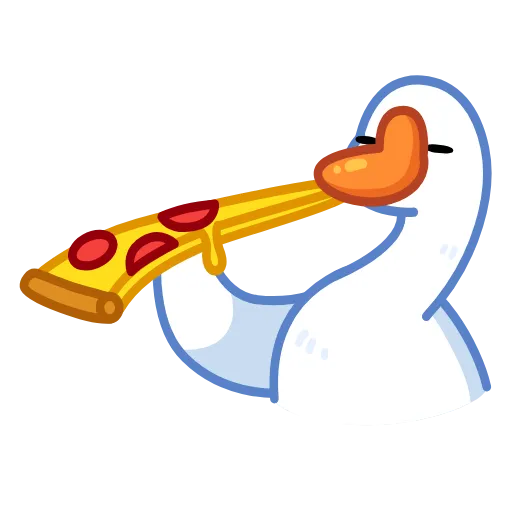 Стикер 13 Goose emoji -