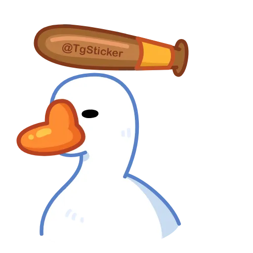 Стикер 7 Goose emoji -