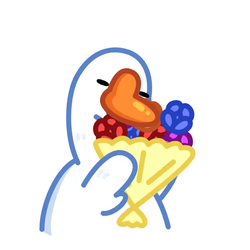 Стикер 22 Goose emoji -