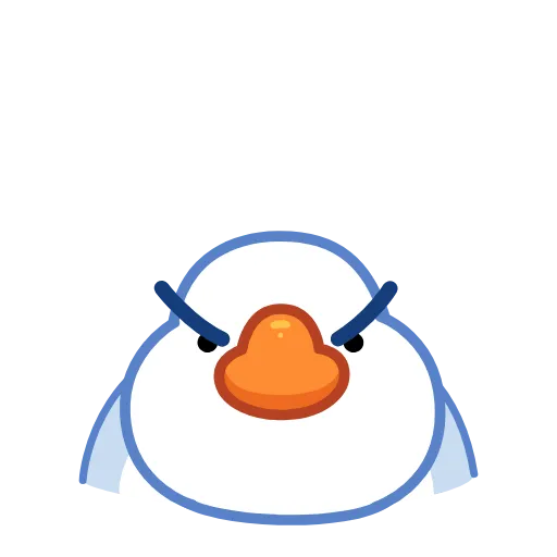 Стикер 19 Goose emoji -