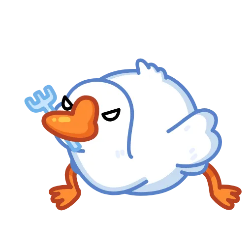 Стикер 10 Goose emoji -