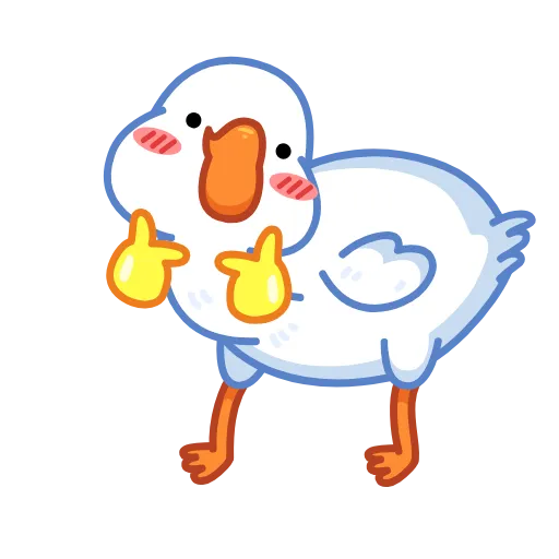 Стикер 6 Goose emoji -