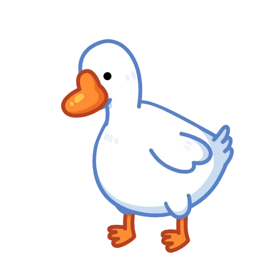 Стикер 21 Goose emoji -