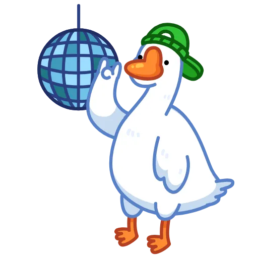 Стикер 17 Goose emoji -
